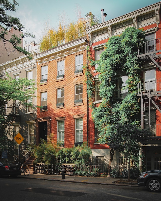 Modern apartment building